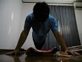 300 Push ups+30kg Floor press 腕立て300回+30kgフロアプレス16回