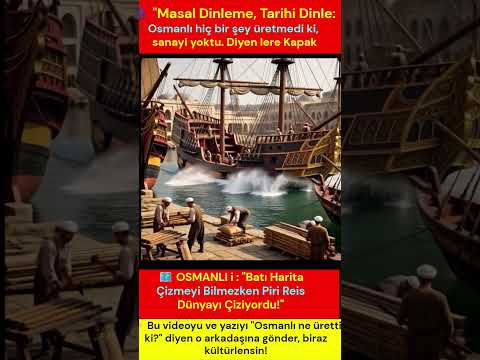 💎 "OSMANLI’DA SANAYİ VE TEKNOLOJİ YOKTU" DİYEN BİLMİŞLERE TARİH DERSİ! 💎  

📢 Hani her muhabbette ortaya atılıp "Osmanlı hiçbir şey üretmedi ki, sanayi yoktu" diye sallayan o bilmiş tayfa var ya. ⭐ .. 💎  

🚀 Gelin videoda anlatılan o kapak gibi gerçekleri tek tek önlerine koyalım da biraz utansınlar! ✨  

⭐ Yazan: Bülent Taşgın 

✨ 1. 💎 TOPHANE-İ AMİRE: DEVASA BİR SİLAH FABRİKASI! 📢  

🔥 Bazıları "sanayi yoktu" desin durunsun. ✨ .. 🚀  

💎 Tophane-i Amire'de dünyanın en devasa tunç topları tıkır tıkır dökülüyordu! ✨  

⭐ Orta Çağ'ın "yıkılmaz" denilen surlarını yerle bir eden askeri teknolojiyi Osmanlı üretti! ✨  

📢 2. 💎 TERSANE-İ AMİRE VE AKDENİZ HÂKİMİYETİ! ⭐  

🔥 Gemi yapamaz dediler, adamlar seri üretim gibi kadırga döktürdü! ✨  

💎 Haliç'teki devasa tesislerde inşa edilen donanmalar peş peşe denize indirildi! 💎  

🔥 Sonuç mu? 💎 Akdeniz resmen bir Osmanlı gölü haline geldi! ⭐  

🔥 3. ✨ PİRİ REİS VE KUSURSUZ DÜNYA HARİTASI! 🚀  

🔥 Daha kimse neyin ne olduğunu bilmezken. ⭐ .. 💎  

🔥 Piri Reis oturdu, dönemin en kusursuz Dünya Haritasını çizdi! ✨  

🎯 Denizcilik tarihine adını altın harflerle kazıdı! 🚀  

✨ SÖZÜN ÖZÜ: 

🔥 Sözde "üretim yoktu" diyenlerin tarihi sadece kulaktan dolma! 🚀  

⭐ Osmanlı sanayiyi de kurdu, denizlere de hükmetti, bilimi de zirveye taşıdı! ✨  

🚀 Bu videoyu ve yazıyı "Osmanlı ne üretti ki? ⭐ " diyen o arkadaşına gönder, biraz kültürlensin! 📢  

🔥 #OsmanlıTarihi #BülentTaşgın #Tophane #PiriReis #OsmanlıSanayisi #TarihGerçekleri #Akdeniz #TarihDersi #Ecdad #ViralTarih 