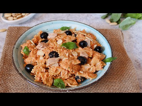 PASTA FREDDA ALLA SICILIANA,  velocissima con un condimento pronto in 3 minuti