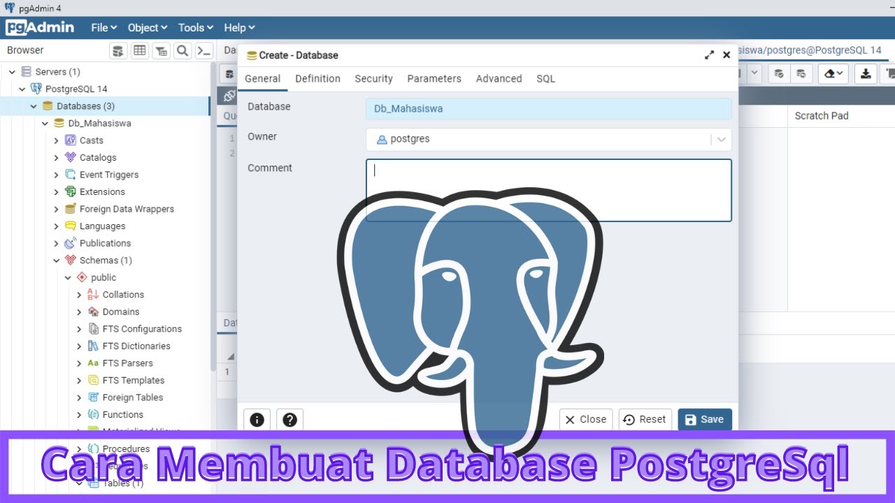 How to Create the Latest PostgreSQL Database 2022 - PgAdmin 4