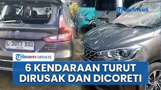 6 Kendaraan Wisatawan Turut Dirusak saat Pengeroyokan di Malang, Pelaku Pecahkan Kaca & Coreti Mobil