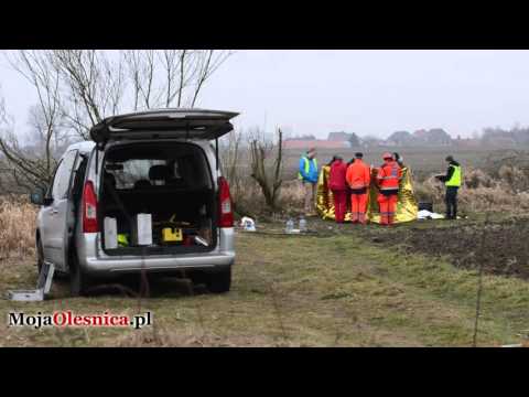 15.02.2016 Syców - zwłoki młodej kobiety w rowie