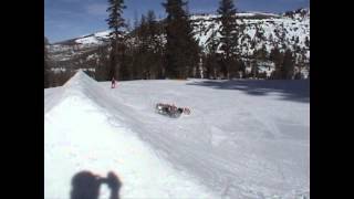 preview picture of video 'back rodeo gone wrong at kirkwood snowboarding'