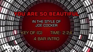 Joe Cocker - You Are So Beautiful (Karaoke)