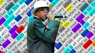 Jay-Z, Justify My Thug | Rhyme Scheme Highlighted