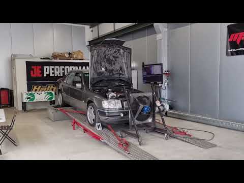Mercedes w124 M104 turbo first start and dyno run. 700hp 800nm 1,6bar pulsar G42 1200hp turbo