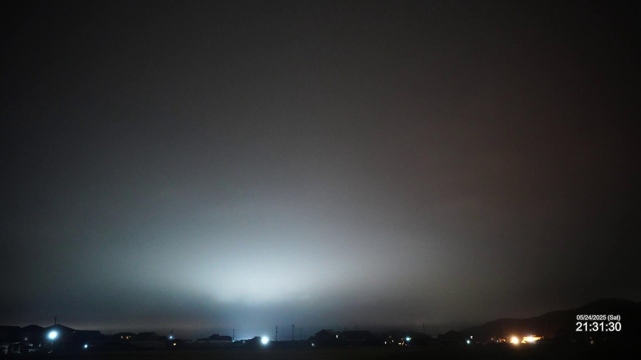 Kompira-san and starry sky  Live from Kagawa, Japan