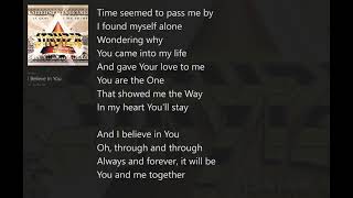 I Believe In You (with Lyrics) Stryper/In God We Trust