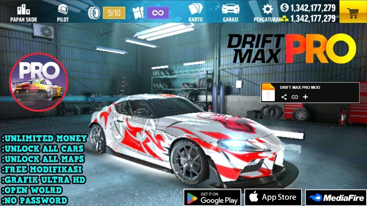 Drift Max Pro Mod APK Unlimited Cash All Cars Unlocked