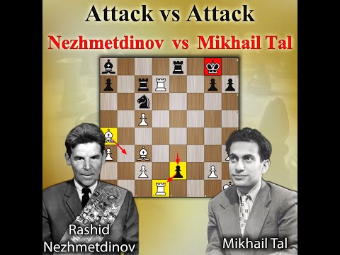Attack vs Attack | Nezhmetdinov vs Mikhail Tal 1957