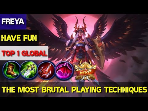 MPV ♧The most brutal playing techniques  [Top 1 global freya ]Have Fun - mobile legends