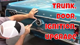 Installing new door locks, trunk lock, and ignition tumbler. Jade part 90 #mustang #howto