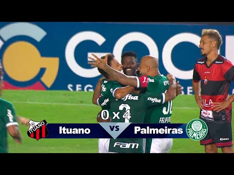 Ituano 0 x 4 Palmeiras   Campeonato Paulista 2020 rodada 1
