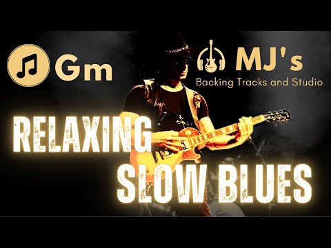 Slow Relaxing Blues in G minor | Backing Track