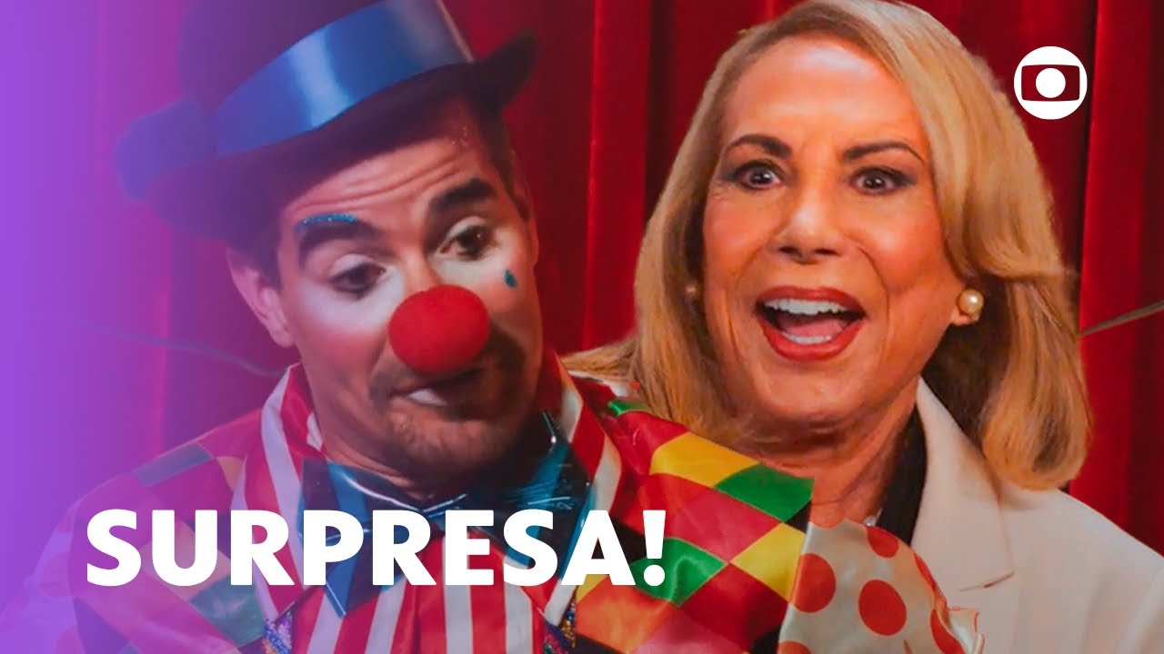 Frida se surpreende ao ver Júpiter como palhaço em asilo! | Família é Tudo | TV Globo
