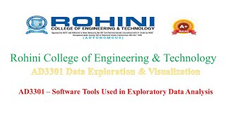 AD3301 - Software Tools Used in Exploratory Data Analysis
