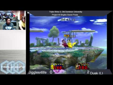 Triple Shine 3 Project M Grand FInals: Jiggles4life(Pikachu) vs Dusk(Mario)