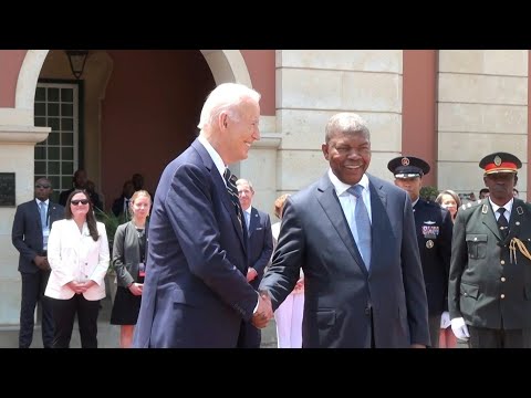 Video Thumbnail: Biden attends welcome ceremony with Angolan counterpart in Luanda | AFP