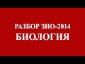 Решение тестов ЗНО-2014 Биология (разборы, ответы) 