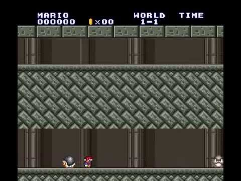 Super Mario Bros. (SNES) - Glitch level 76