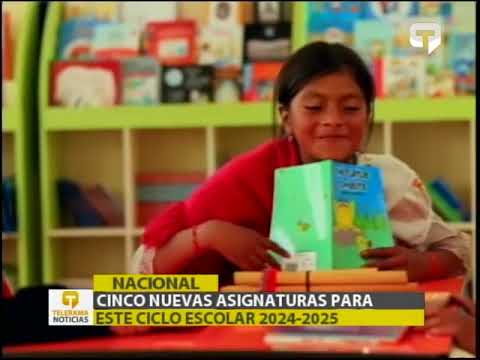 Cinco nuevas asignaturas para este ciclo escolar 2024-2025
