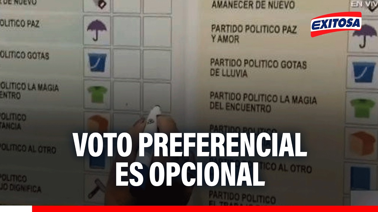 🔴🔵 Electores no están obligados a llenar las casillas en blanco del voto preferencial, señala ONPE