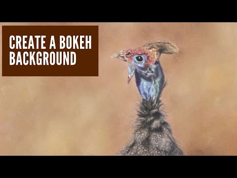 How to create a bokeh background with pan pastels