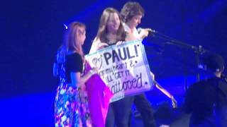 Paul McCartney-Buffalo, NY- 10/22/2015 - Autographs on Stage Paul McCartney-Buffalo, NY- 10/22/2015 - Autographs on Stage
