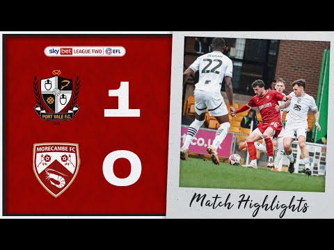 FC Port Vale Stoke-on-Trent 1-0 FC Morecambe 