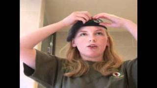 Air cadet instructional video: How to mould your beret.