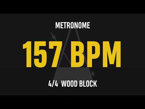 157 BPM 4/4 - Best Metronome (Sound : Wood block)