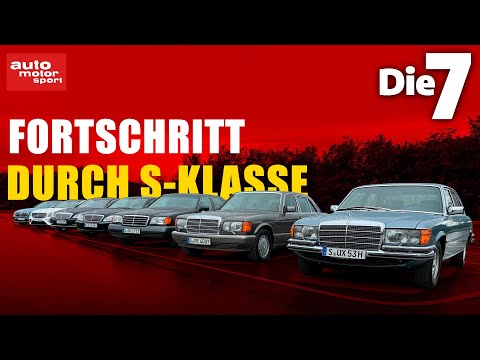 Alle sieben Generationen Mercedes S-Klasse im Detail: vom W116 bis zum W223!