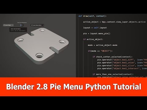 Blender 2 8 Pie Menu Python Tutorial