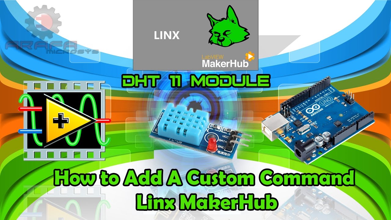 How to Add A Custom Command (Linx MakerHUB) -DHT11
