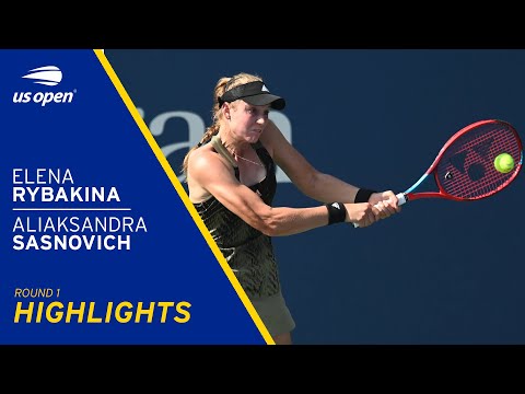 Elena Rybakina vs Aliaksandra Sasnovich Highlights | 2021 US Open Round 1