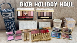 Dior Holiday Haul✨ Dior Beauty Holiday Eyeshadow Palette, Rouge Dior, Dior Sequin Lipsticks, Candle