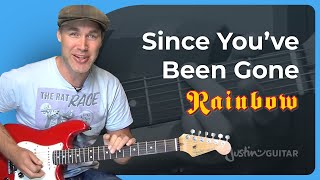 How to play Since You&#39;ve Been Gone by Rainbow (Rock Guitar Lesson SB-315)