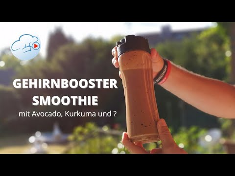 Der GEHIRN BOOSTER Smoothie mit Avocado, Heidelbeeren, Kurkuma und Schokolade - #58  Kochen Videos