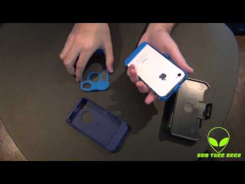Otterbox Defender iPhone 4 S Case Unboxing Installation