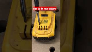 How to fix your dewalt battery #battery #diy #tools #fixtools