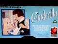 Original VHS Opening And Closing To Cinderella UK VHS Tape