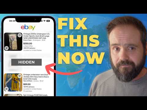 Beheben Sie dies, sonst blendet eBay Ihre Angebote aus (Herkunftsland).