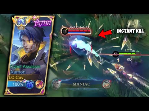 1X ULTI = 1 KILL Musuh Tebal Full HP! Build Killer Tersakit Aamon S27 2023, Auto Pesta Sampai MANIAC