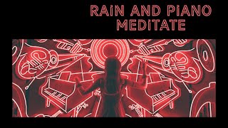 Relaxing Music & Rain Sounds - Beautiful Piano Music, Background Music, Sleep Music •