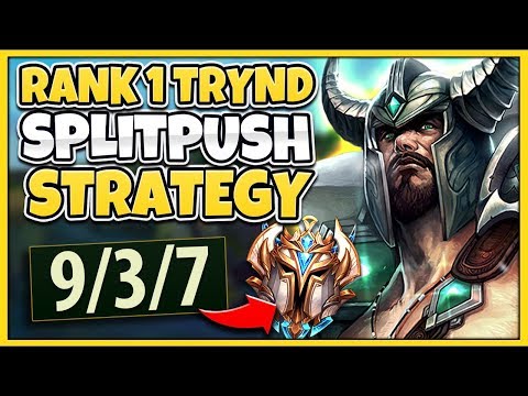 #1 TRYNDAMERE WORLD CHALLENGER SPLITPUSH STRATEGY (GUARANTEED WINS) - League of Legends