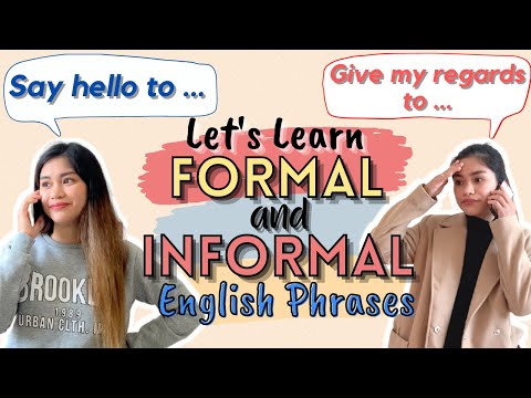 English Phrases in FORMAL and INFORMAL Conversations || ENGLISHERA