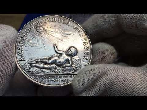 Karl XI - 1683 av Arvid Karlsteen till minne av sonen Gustav födelse - EXTREMT SÄLLSYNT - RRR