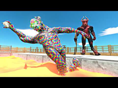 Infernals vs Hypnosis Itself on Small Lava Bridge - Animal Revolt Battle Simulator