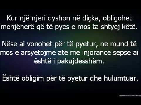A justifikohet njeriu për injorancën e tij nr 1 - Uthejmin