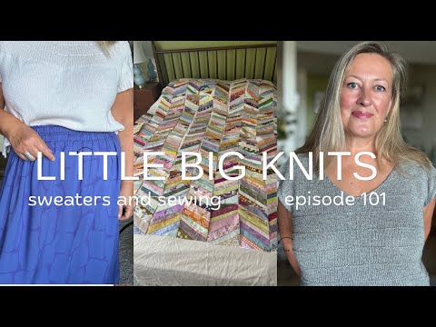 Episode 101 - Two Sweaters, Sewn Skirt, Lots of Making and Celebrating 25K